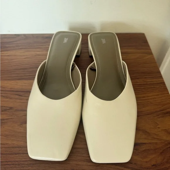 White leather mules - Picture 4 of 6